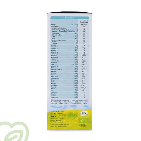 Holle Organic Baby Formula Cow Milk - Stage 1