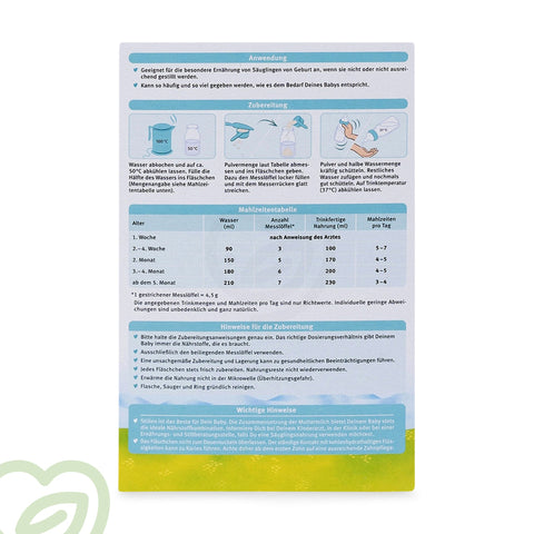 Holle Organic Baby Formula Cow Milk - Stage 1