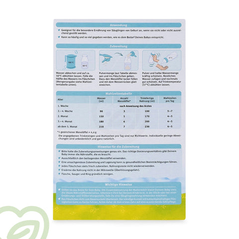 Holle Organic Baby Formula Cow Milk - Stage Pre