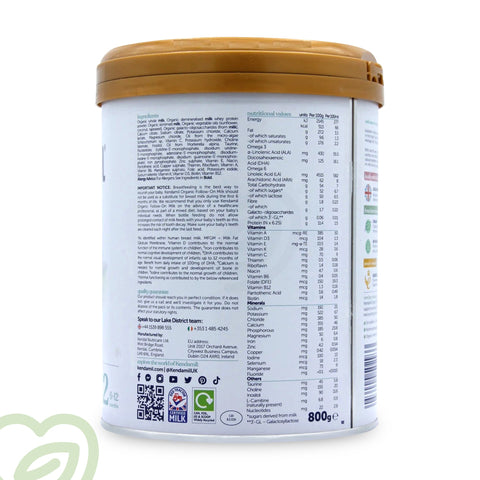 Kendamil Organic UK Baby Formula Cow Milk - Stage 2