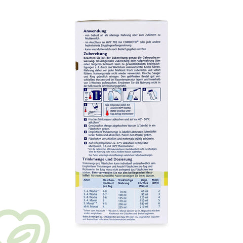 HiPP Organic Baby Formula Hypoallergenic - Stage 1