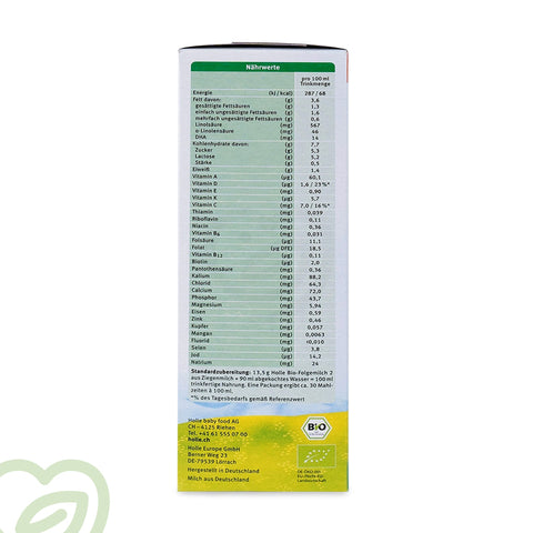 Holle Organic Baby Formula Goat Milk - Stage 2
