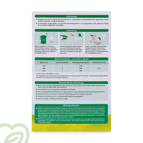 Holle Organic Baby Formula Goat Milk - Stage 2