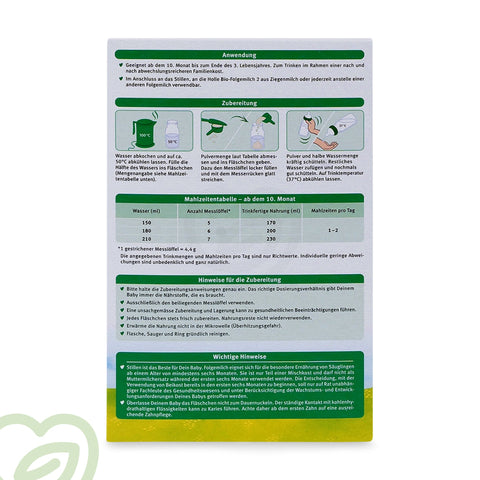 Holle Organic Baby Formula Goat Milk - Stage 3