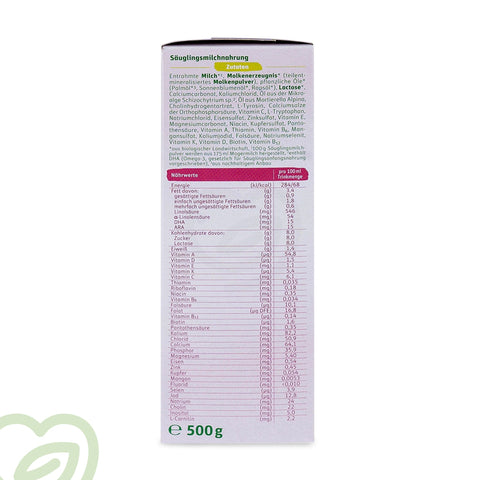 Lebenswert Bio Stage 1 Organic Formula (0-6 Months) - 500g