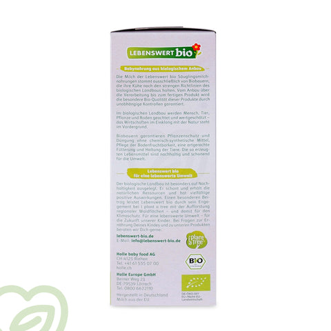 Lebenswert Bio Stage 1 Organic Formula (0-6 Months) - 500g